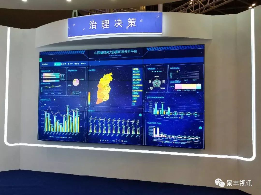 景丰视讯提供的虚拟演播室设备及三星大屏拼接系统在山西省首届基础教育信息化应用成果展示交流活动上获得一致好评